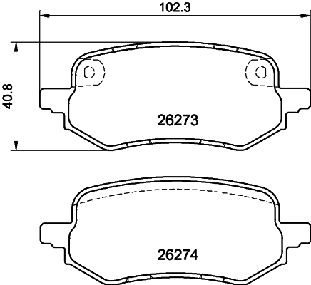 Купити 2413374 Ford Задні колодки