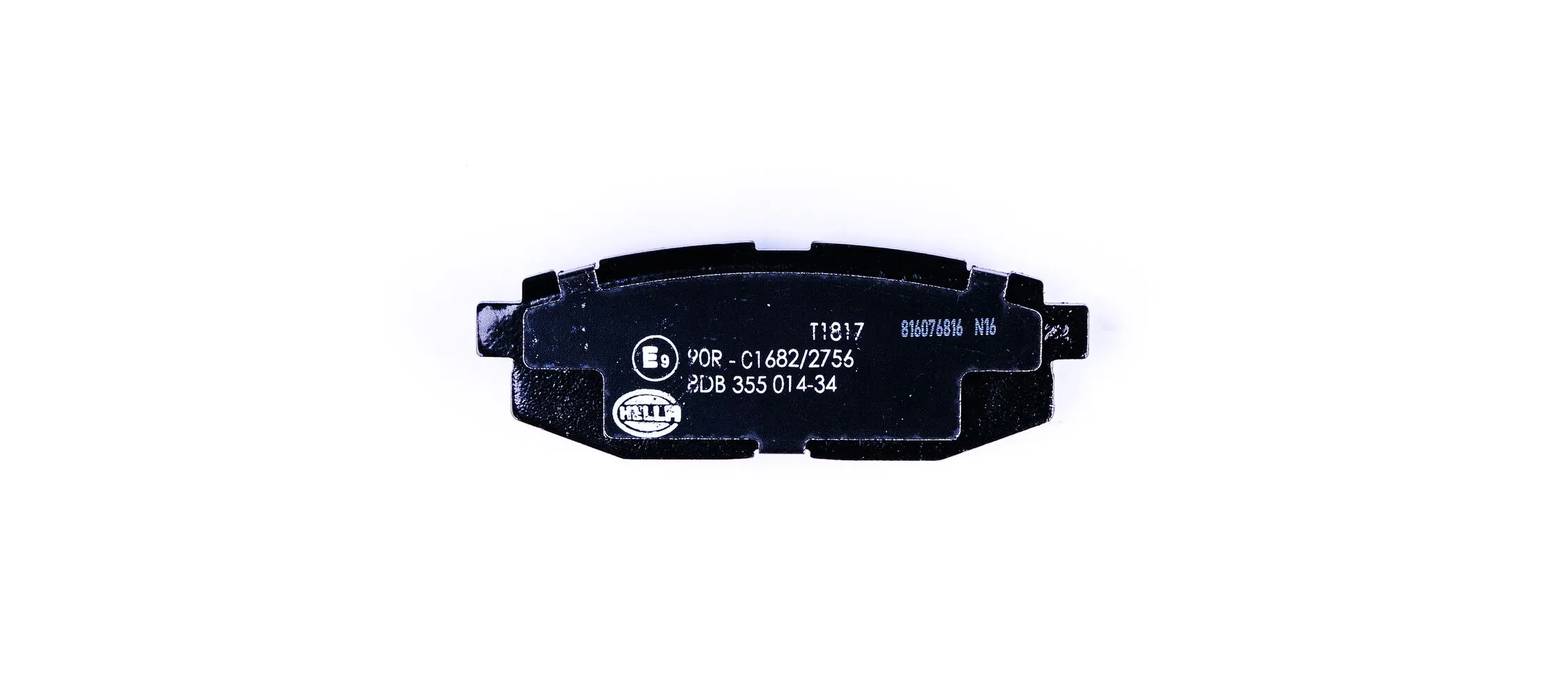 8DB355014341 HELLA Колодки гальмівні задні, дискові