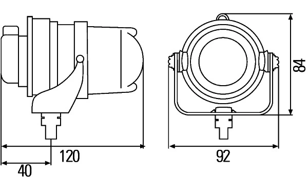 1F0008390801 HELLA Протитуманки, ліваі, права