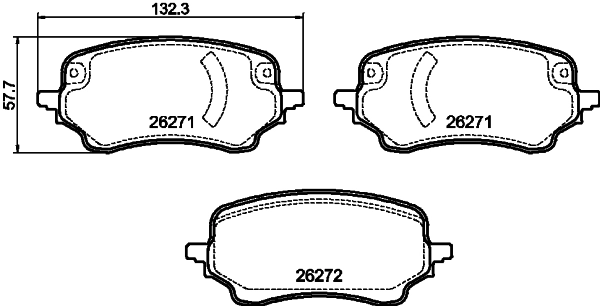 Тормозні колодки Ford 2588897