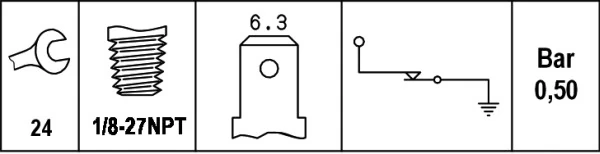 Купити 1877721 Massey Ferguson Датчик тиску масла