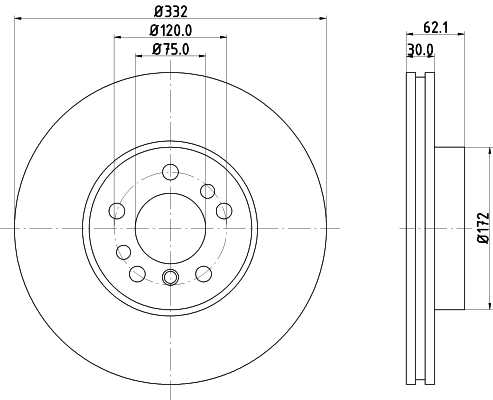 Купити 8DD355127631 HELLA Ротор гальмівний