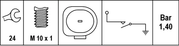 Купити Датчик тиску масла Audi A4 B6 8E2