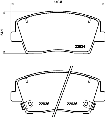Тормозні колодки Hyundai/Kia 58101G9A20