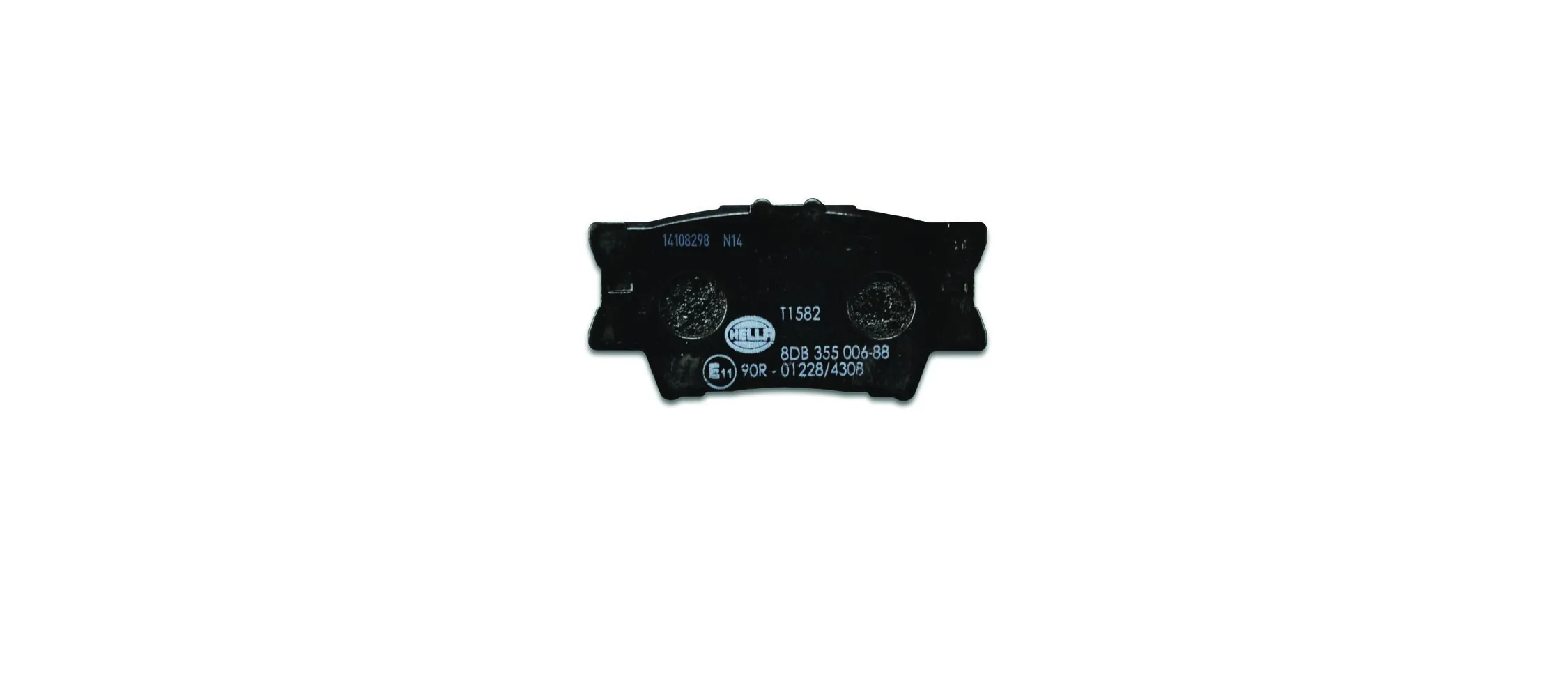8DB355006881 HELLA Колодки гальмівні задні, дискові