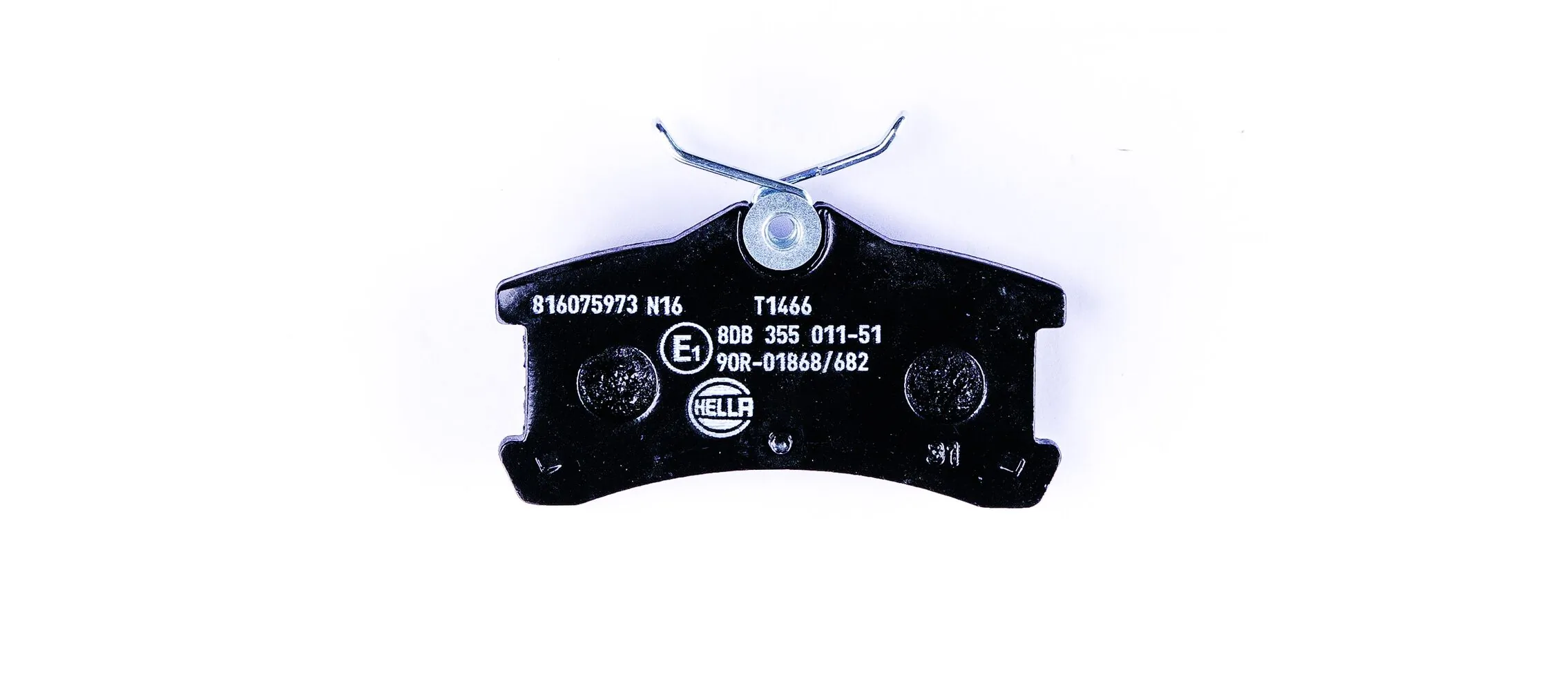 8DB355011511 HELLA Колодки гальмівні задні, дискові