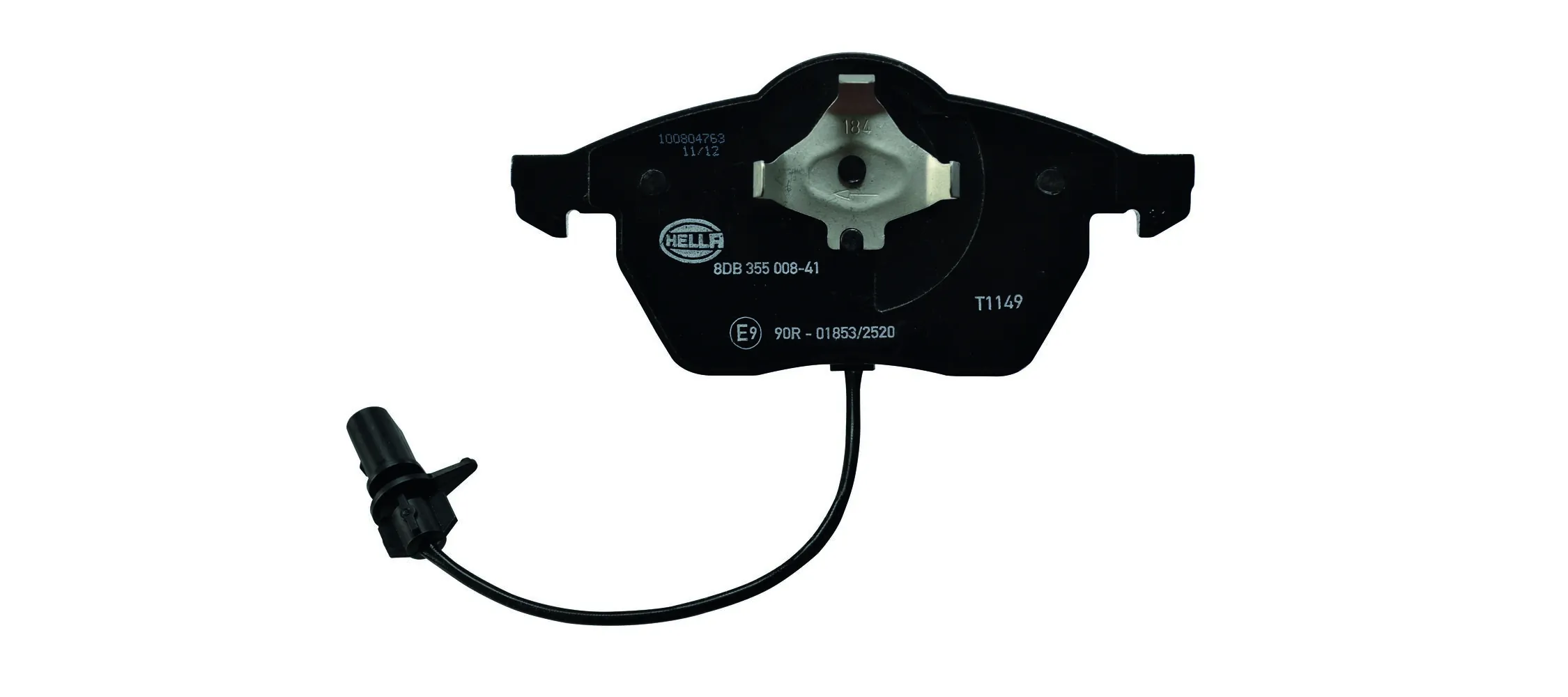 8DB355008411 HELLA Передні гальмівні колодки