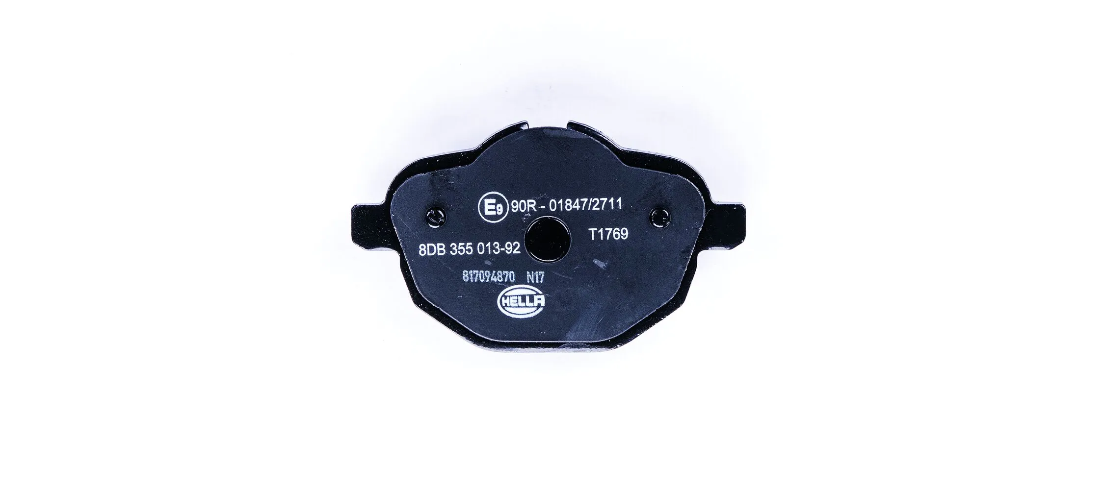8DB355013921 HELLA Колодки гальмівні задні, дискові