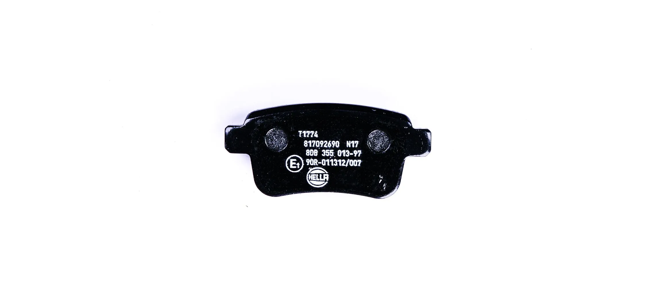 8DB355013971 HELLA Колодки гальмівні задні, дискові