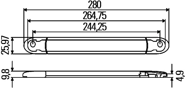 2DA343106017 HELLA Стоп-сигнал заднього скла