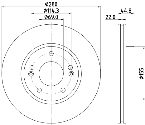 Гальмівні диски передні R2086 VALEO