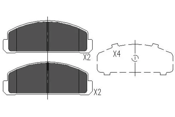 85Y23328Z9A Mazda Передні гальмівні колодки