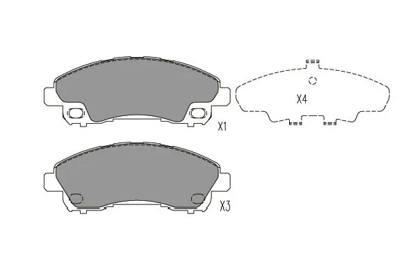 Купити MK585735 Mitsubishi Колодки гальмівні передні, дискові