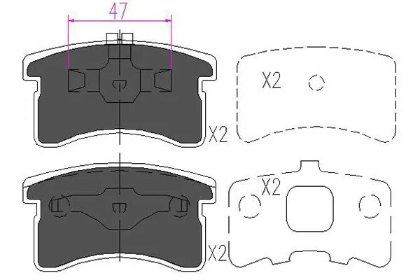 Гальмівні колодки PSP L0107 ціна, від 17.11 USD