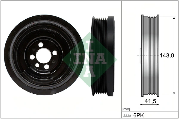  Шків колінвала Skoda Rapid 