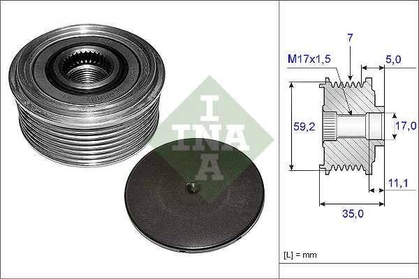 Купити HMP2C1T10344BA Hmpx Шків генератора