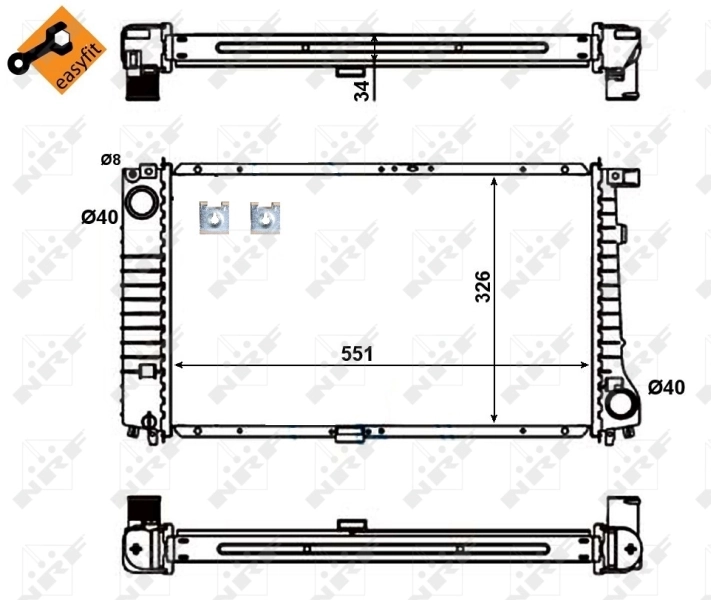 Радіатор 56128 NRF