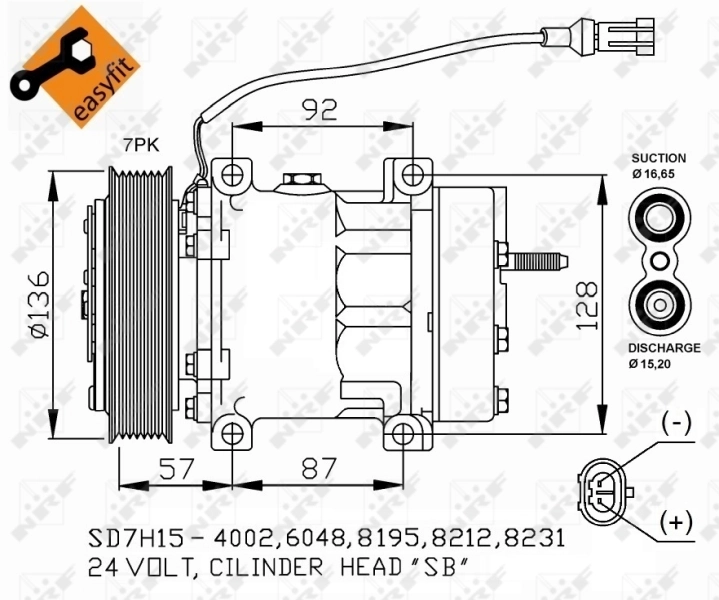 Насос кондиціонера NRF 32477