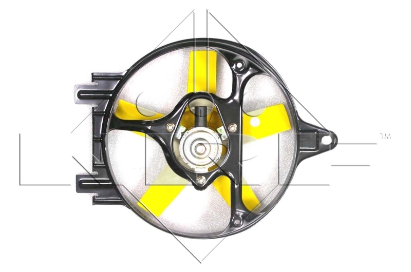 47454 NRF Дифузор радіатора охолодження, в зборі з мотором і крильчаткою