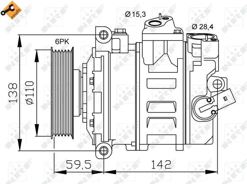 PXE141702 Sanden Компресор холодоагенту