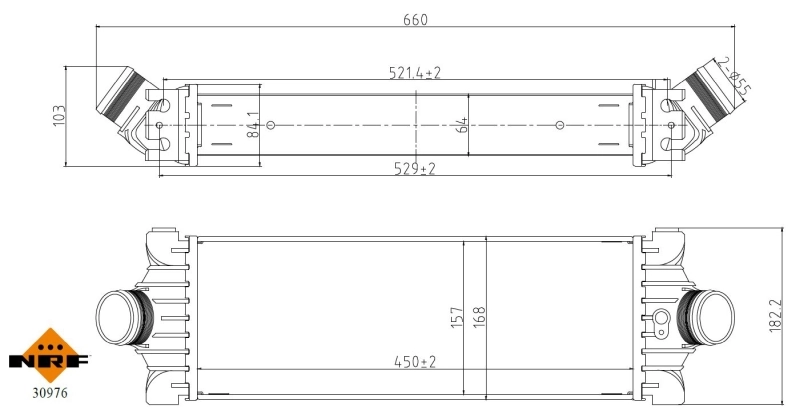 Купити 818644 VALEO Радіатор интеркуллера