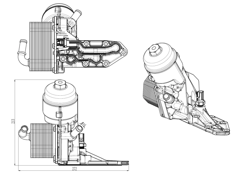 Корпус масляного фільтра 3S115012 AND