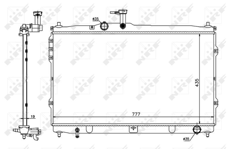 Радіатор основний Polcar 4064082 ціна, від 94.08 USD