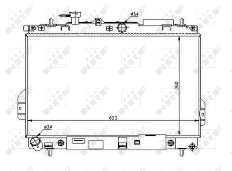 Радіатор охолодження HCC H2531017100