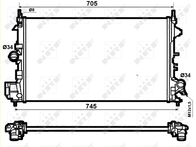 Купити 551908A1 Polcar Радіатор двигуна