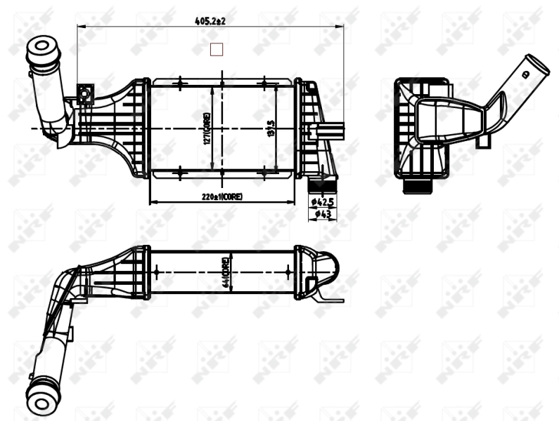 Система охолодження наддувочного повітря Opel Astra G купе (F07) (1998 - 2005) ціна, від 38.54 USD