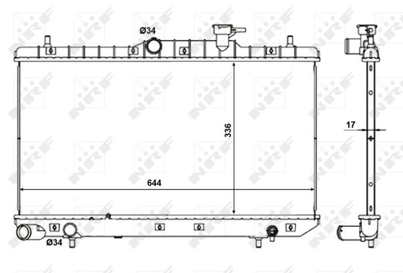 Радіатор охолодження NRF 56155