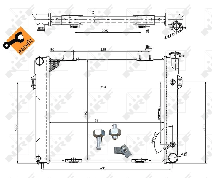 Радіатор охолодження NRF 50202