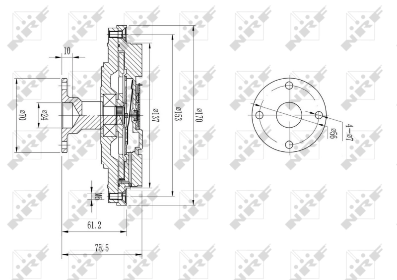 Купити M88F NPW Муфта вязкостная системи охолодження