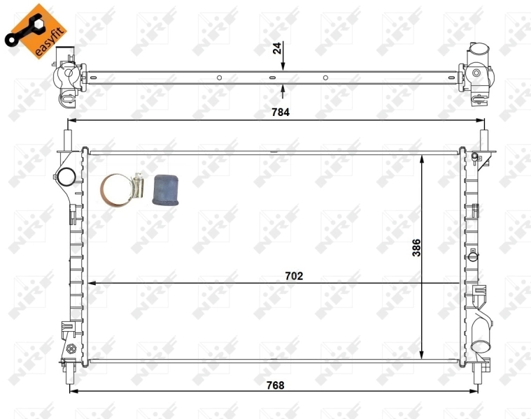 Радіатор охолодження NRF 53713