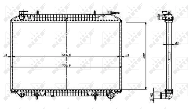 Купити Радіатор Nissan Vanette CARGO C23