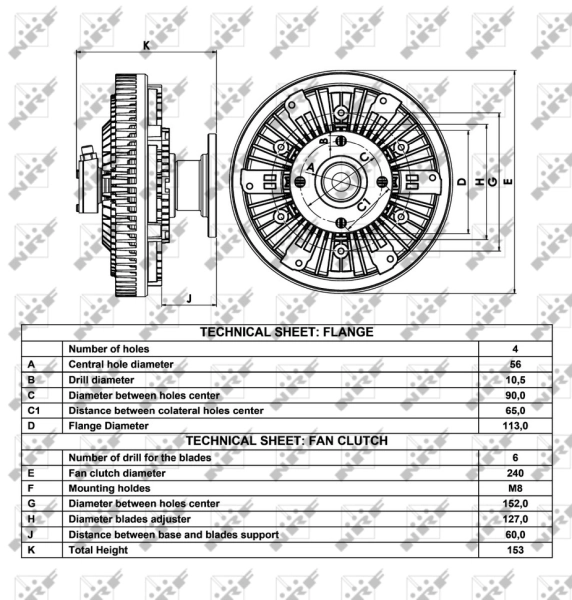 NDSTHDFS22 Borg-Warner Гідромуфта приводу вентилятора