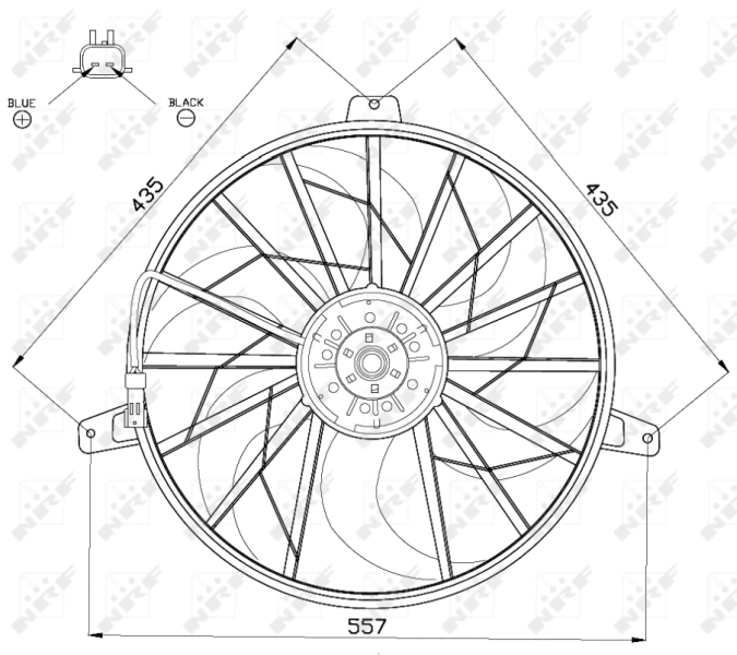 Вентилятор радіатора NRF 47524 ціна, від 95.02 USD