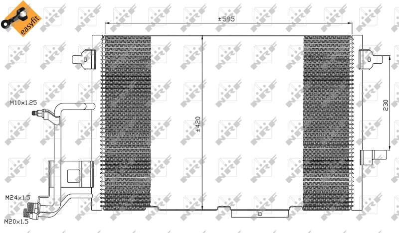 Купити 35317 NRF Радіатор системи охолодження кондиціонера