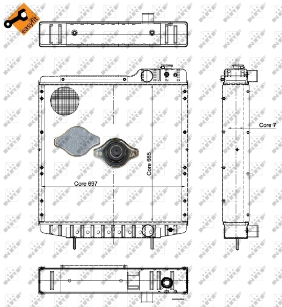 Радіатор A190663 Case