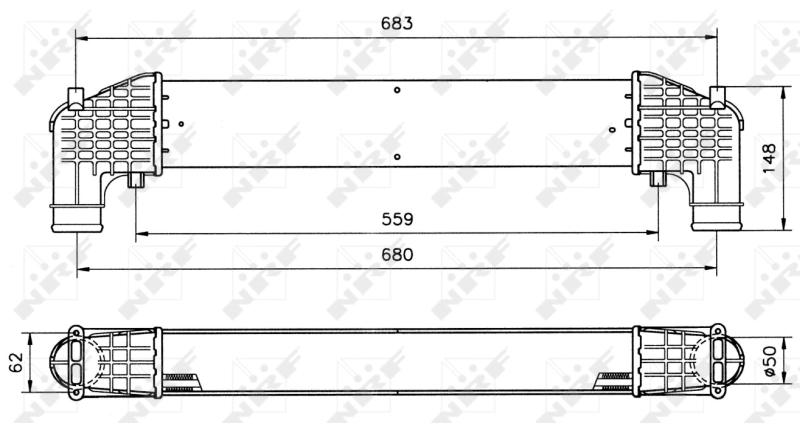 Купити 9550J81 Polcar Радіатор интеркуллера