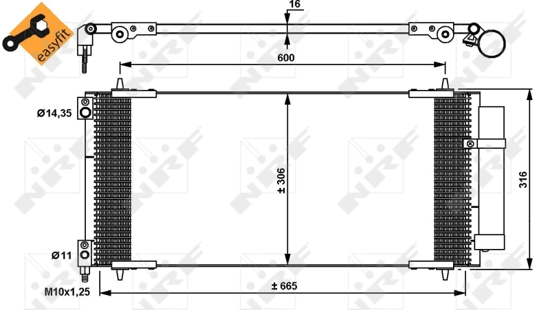 Конденсатор кондиціонера Polcar 5748K8C2 ціна, від 72.60 USD