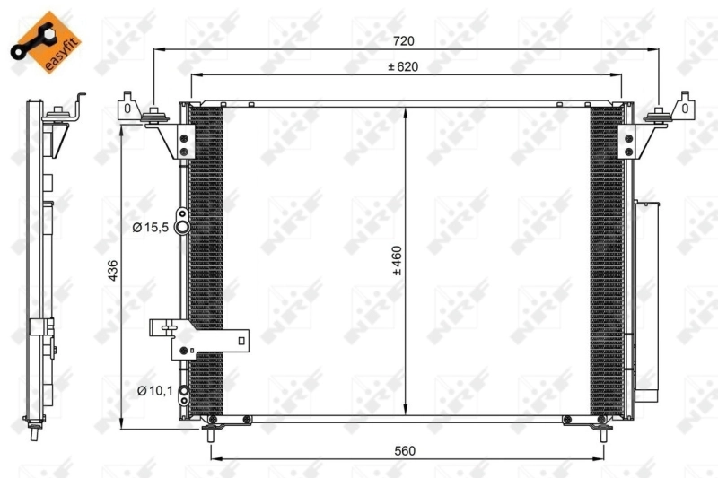 Радіатор кондиціонера 8167K8C2S Polcar