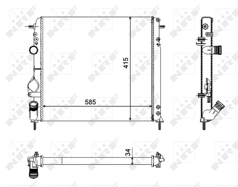 Радіатор охолодження Breckner BK50008