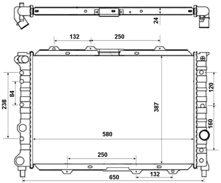 Радіатор 58202 NRF