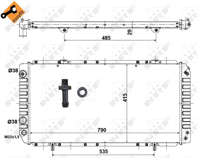 Радіатор охолодження NRF 52062