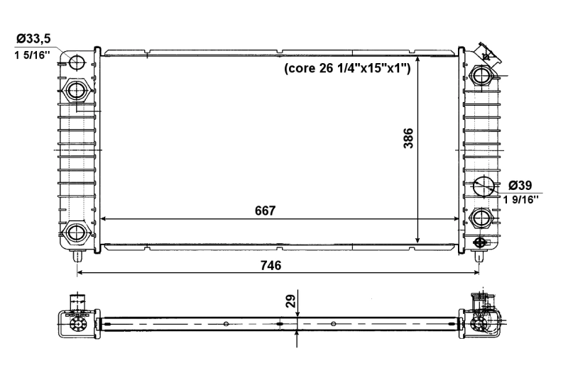 Радіатор 56011 NRF