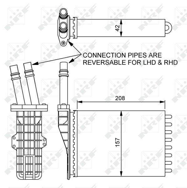 Радіатор обігрівача NRF 54245
