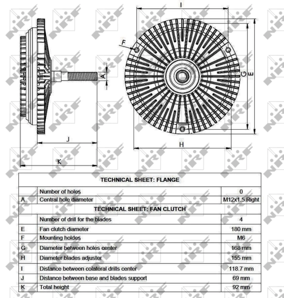 Муфта вентилятора охолодження Polcar SV6017
