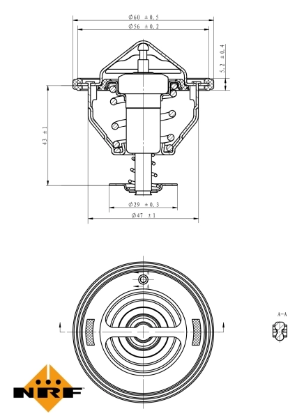 Термостат в зборі Chrysler 68014141AA