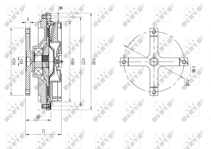 SV5012S Polcar Гідромуфта приводу вентилятора